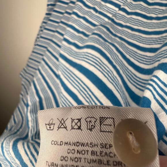 Faithful The Brand Blue Stripe Shirt Dress Tunic Size Small - Picture 5 of 7